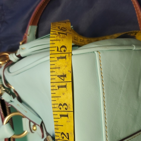 Dooney & Bourke Aqua Florentine Leather Large Bag - Picture 9 of 12